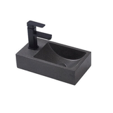 Spoleto Concrete BNK Basin  400 X 220 X 100mm - Black Sandstone